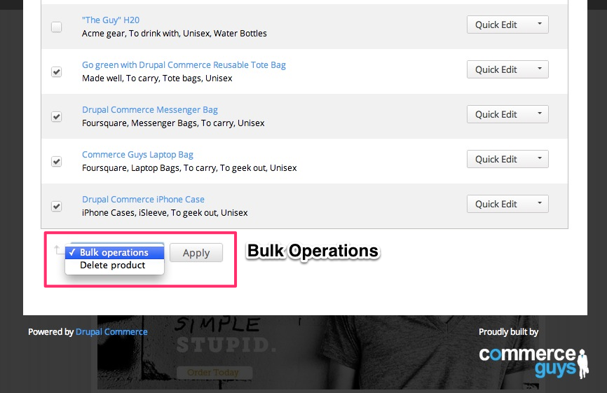 You can use the included support for Bulk Operations.