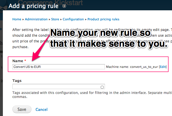 Name your new rules so that it makes sense to you.