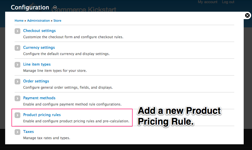 Adding a new Product Pricing Rule.