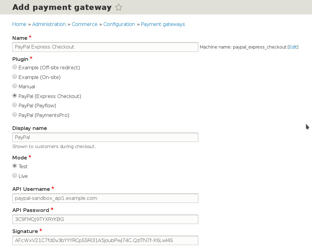 Adding a Payment Gateway