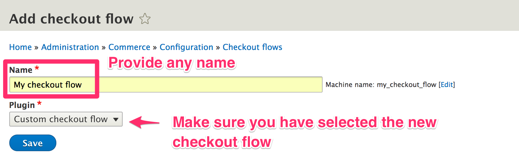 Custom checkout flow 1