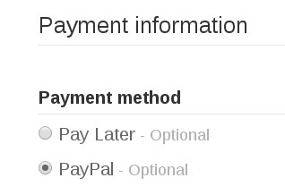 Choosing a Payment Method at Checkout